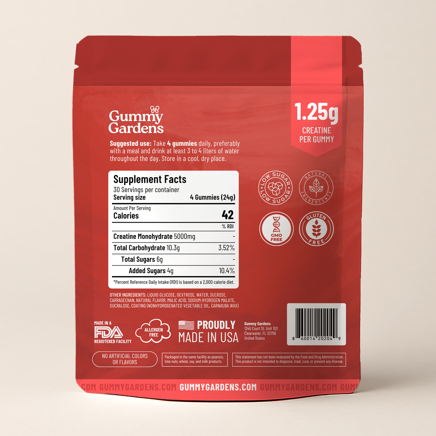 Creatine Gummies for Muscle Recovery & Focus