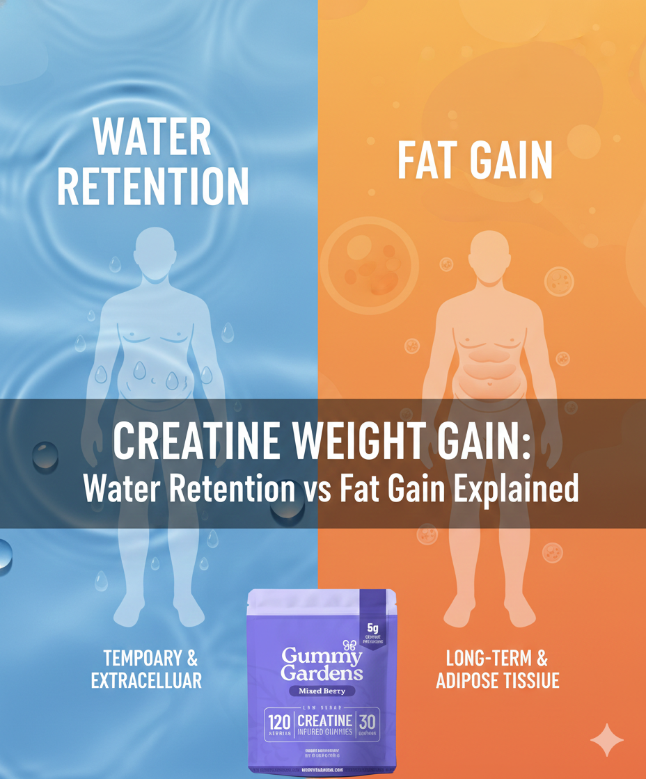 Creatine Weight Gain: Water Retention vs Fat Gain Explained