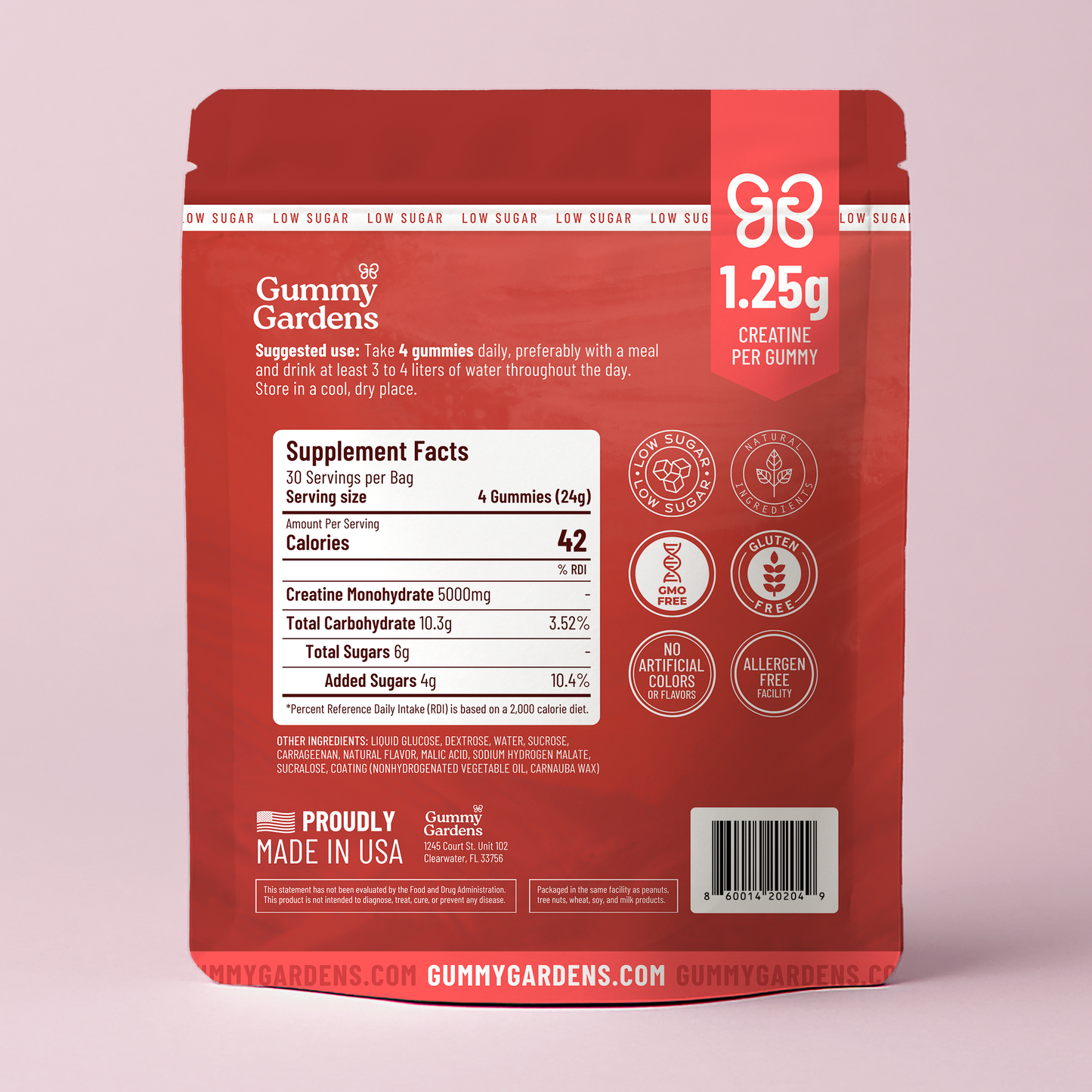 Gummy Gardens Low Sugar Creatine Gummies
