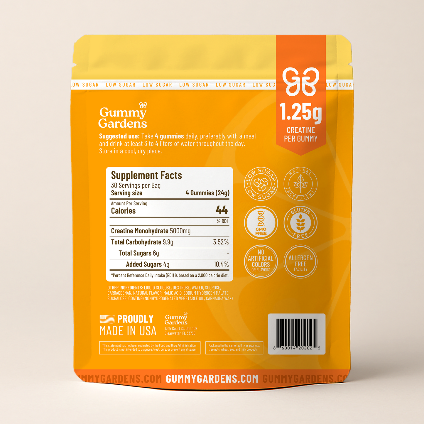 Gummy Gardens Low Sugar Creatine Gummies