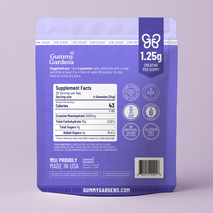 Gummy Gardens Low Sugar Creatine Gummies