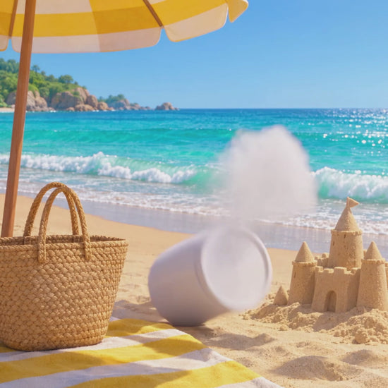 Gummy Gardens Pineapple low sugar creatine gummies – video: powder at the beach? Big mistake. (hook-first cut)